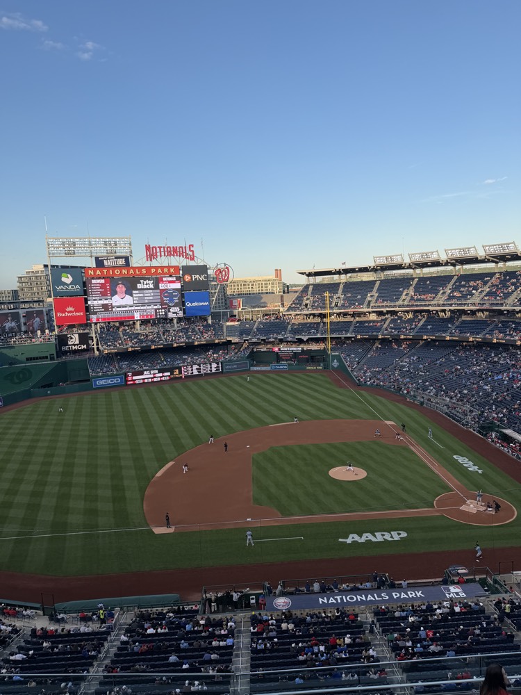 Nationals Park seen from the upper deck